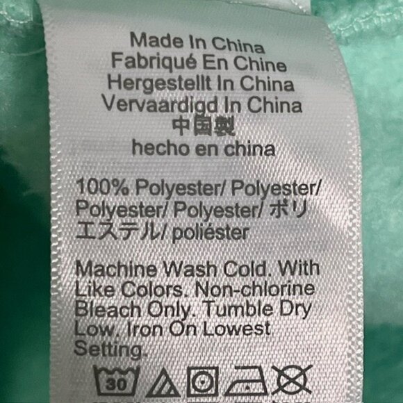 J. Crew Factory Button Front Sherpa Fleece Tunic - Mint Green - XXL - Picture 9 of 10